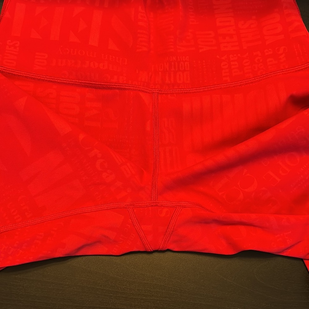 Lululemon energy bra and wunder under leggings in red manifest print - Picture 4 of 7